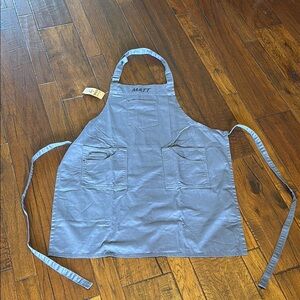 Gray Apron with Pockets